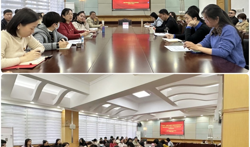 【舞院/附校党建】我院党委召开“学习党的二十届四中全会精神 勇担教育家精神的践行者”教工党支部专题联学会暨全体教师党员会议